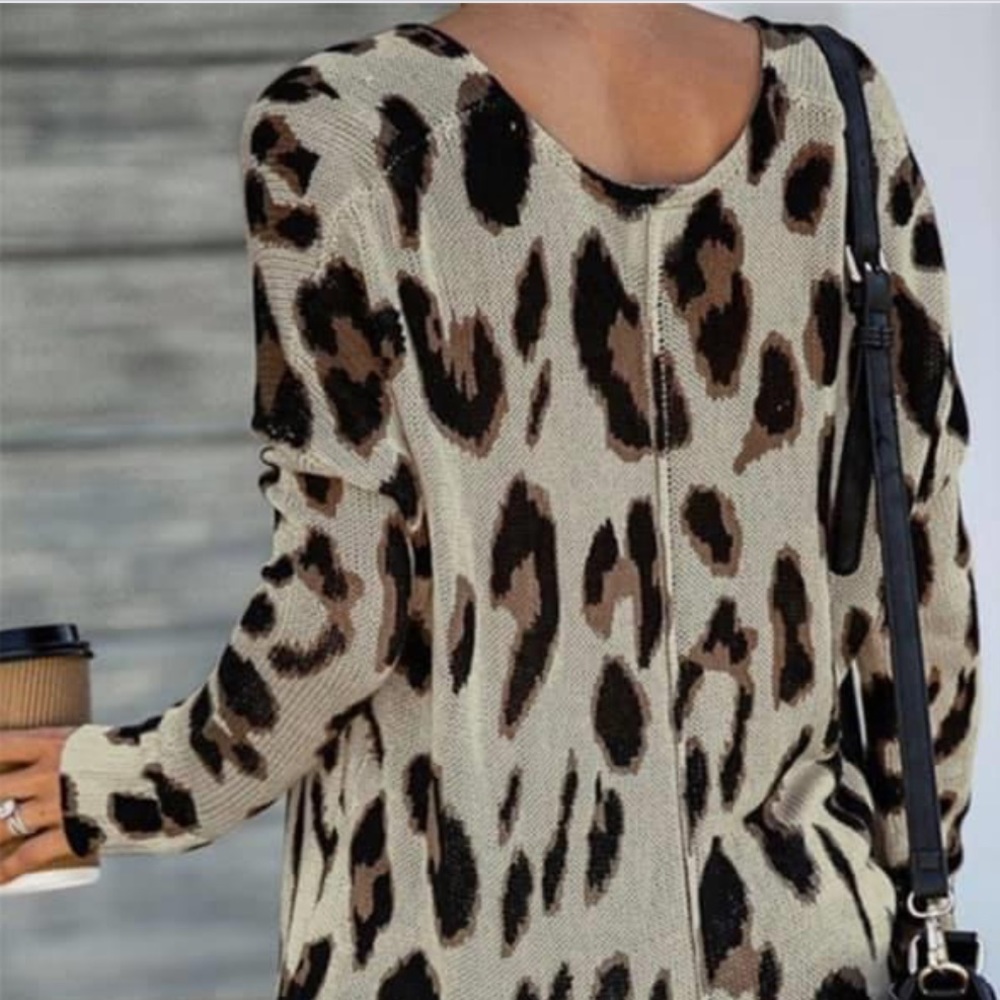 NEW•Creme De La Creme Call Me When The Coffee Is Ready Flowy Sweater•1X - Picture 6 of 13